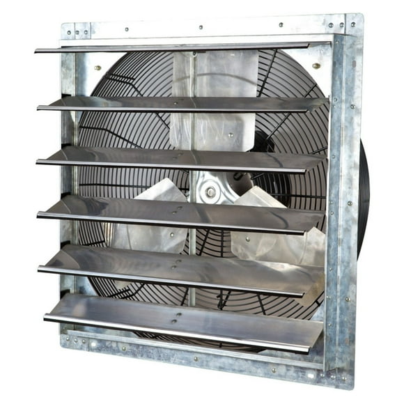 iLIVING 24in Duct 4200 CFM Ventilation Fan 1/4 HP 120V Aluminum Fan 35Db for Commercial - Silver