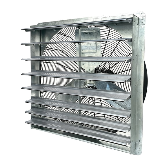 iLIVING 30" Smart Wall Mounted Shutter Exhaust Fan, 5088 CFM, 12-Speed, WiFi App Control Ventilation, Auto Temperature Humidity Control, BLDC Motor, Hardwired
