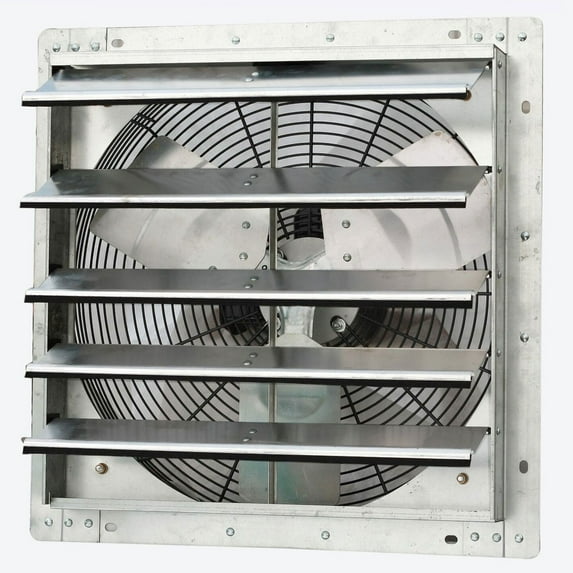 iLIVING ILG8SF18V 18" Duct 1750 CFM 1/15 HP 120V Aluminum Ventilation Fan 35Db, 1060 RPM - Silver