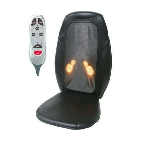 iLIVING Shiatsu Portable Back/Neck Massager with Heat Therapy, Soothing Black