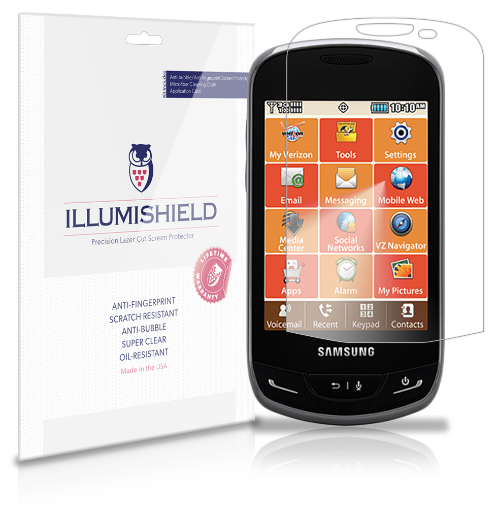 iLLumiShield AntiBubble/Print Screen Protector 3x for Samsung
