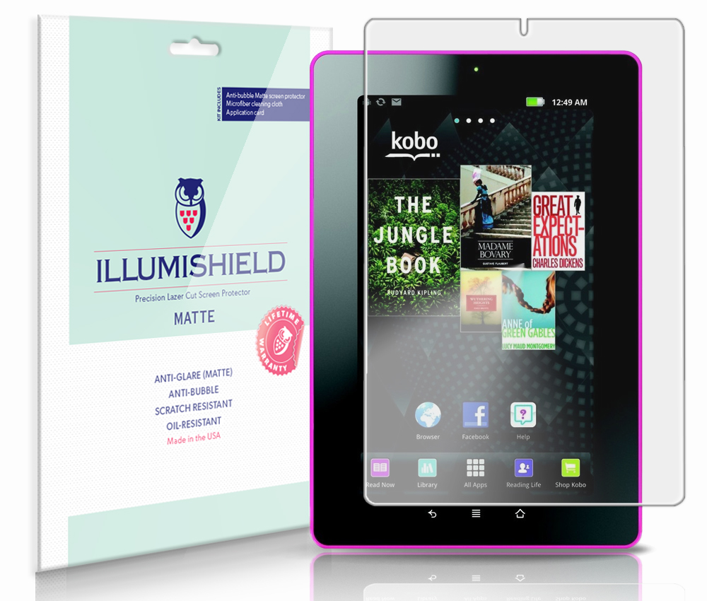 iLLumiShield AntiGlare Screen Protector 3x for Kobo Vox 7" Color