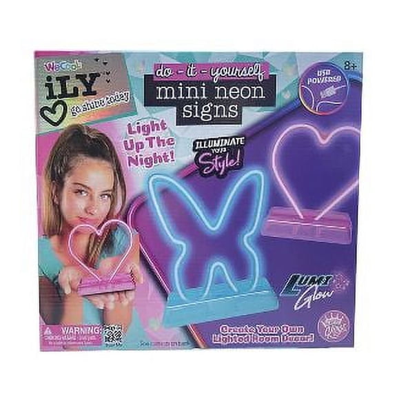 iLY Lumiglow DIY Mini Heart & Butterfly Neon Signs
