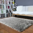 thumbnail image 1 of iLieber Sheepskin Soft Fluffy Fur 3x5 Gray Area Rug, Fuzzy Rug Washable Faux Fur Rug for Living Room Nursery Playroom Rectangle, 1 of 6