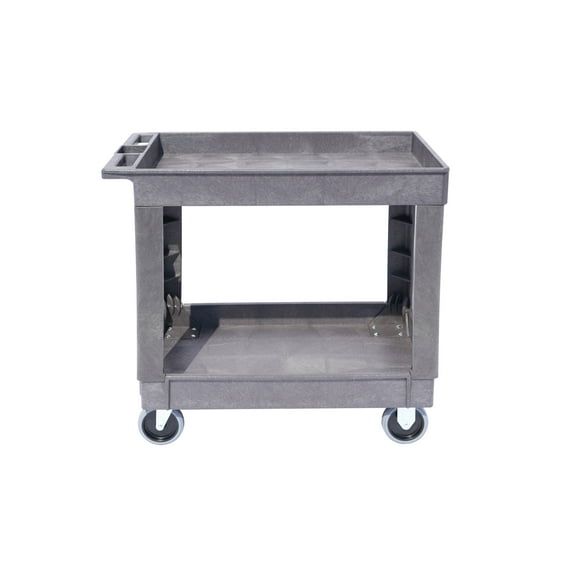 Utility Cart, 500 lb. Load Cap. Tray top, Gray