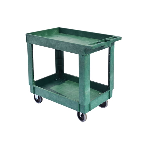 Utility Cart, 500 lb. Load Cap. Tray top, Green
