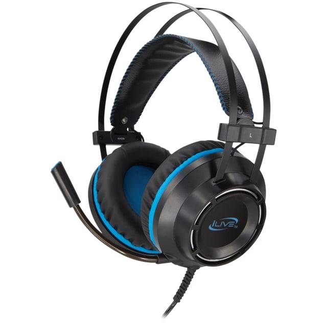 iLive 3.5mm Wired Gaming Headphone with Microphone, Over-ear, IAHG39B, Black