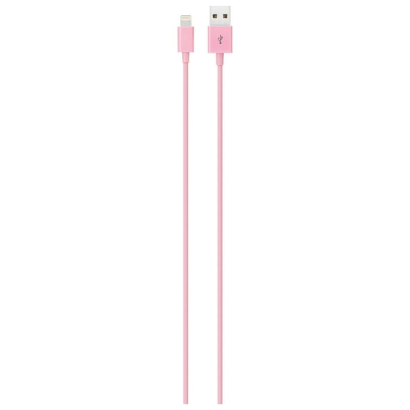 iLive 6 Ft Lightning Cable, IAT10P, Pink