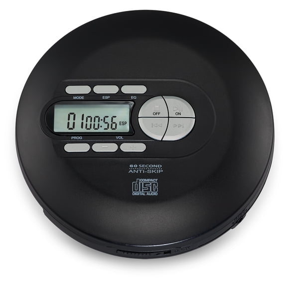 iLive Anti-Skip CD Player with Wired Earbuds, IPCD603B