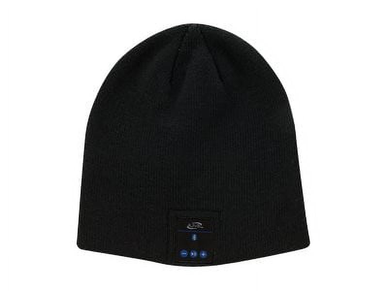 iLive Wireless Bluetooth Beanie with Earbud Speakers and Microphone, IAKB45B, Black