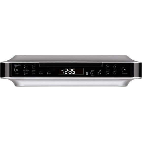 iLive Bluetooth Under Cabinet Radio CD MP3 Player IKBC384SMP3U - FM, USB, AUX, Timer, Remote