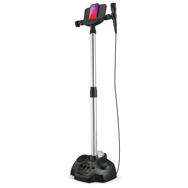 iLive Bluetooth Karaoke Singing Stand with Microphone and LED DIsco