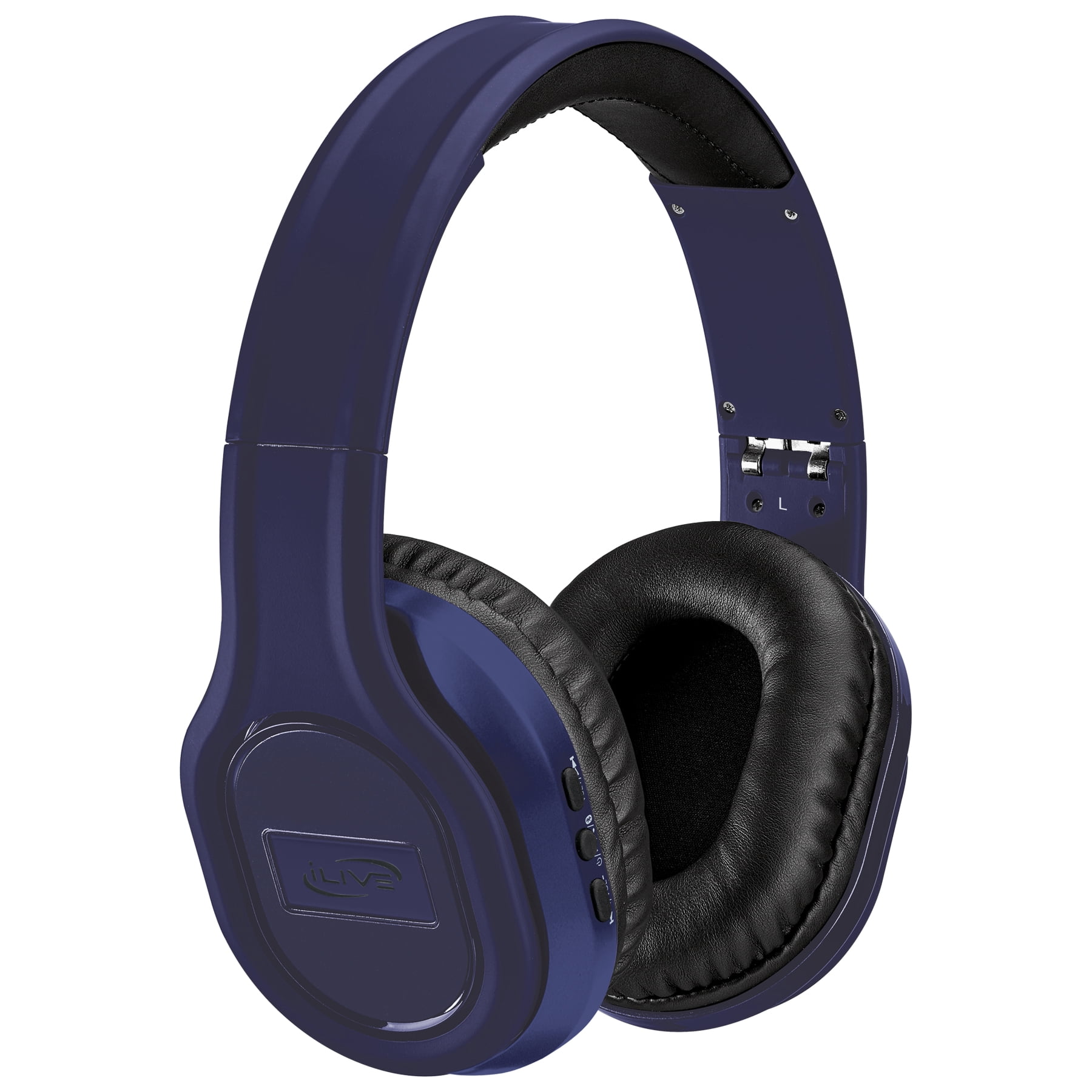 iLive Bluetooth Noise-Canceling Over-Ear Headphones, Indigo Blue, IAHP87