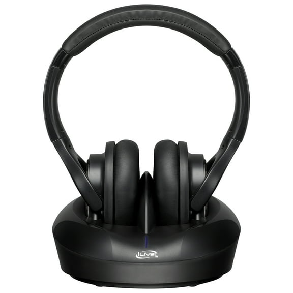 iLive Bluetooth Noise Cancelling On-Ear Headphones, Black, IAHRF79B
