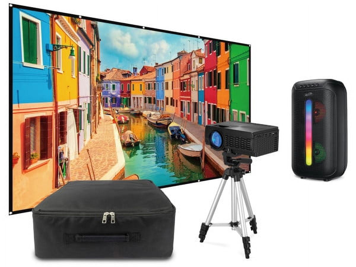 iLive Cinema Pop-up Movie Theater Kit, THE2023BDL, Black