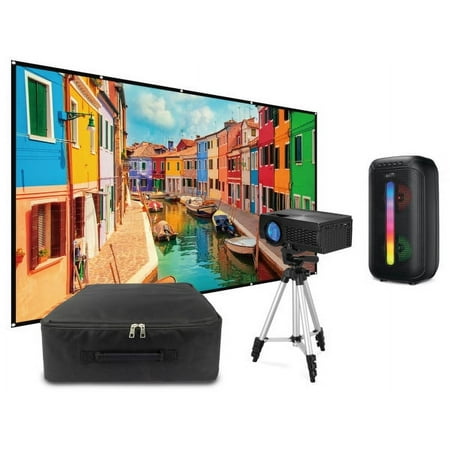 iLive Cinema Pop-up Movie Theater Kit, THE2023BDL, Black