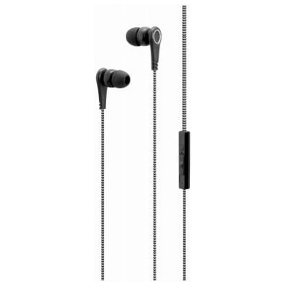 iLive IAEV17B Stereo Earbuds with Mic, Inline Volume, Black - Quantity 16
