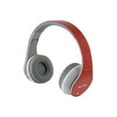 thumbnail image 1 of iLive IAHB64R Bluetooth Stereo Headphones with Microphone, Red, 1 of 2
