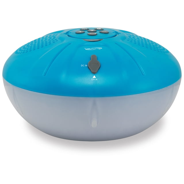iLive IBW322BU Waterproof Floating Bluetooth Portable Speaker with LED Lighting, Blue