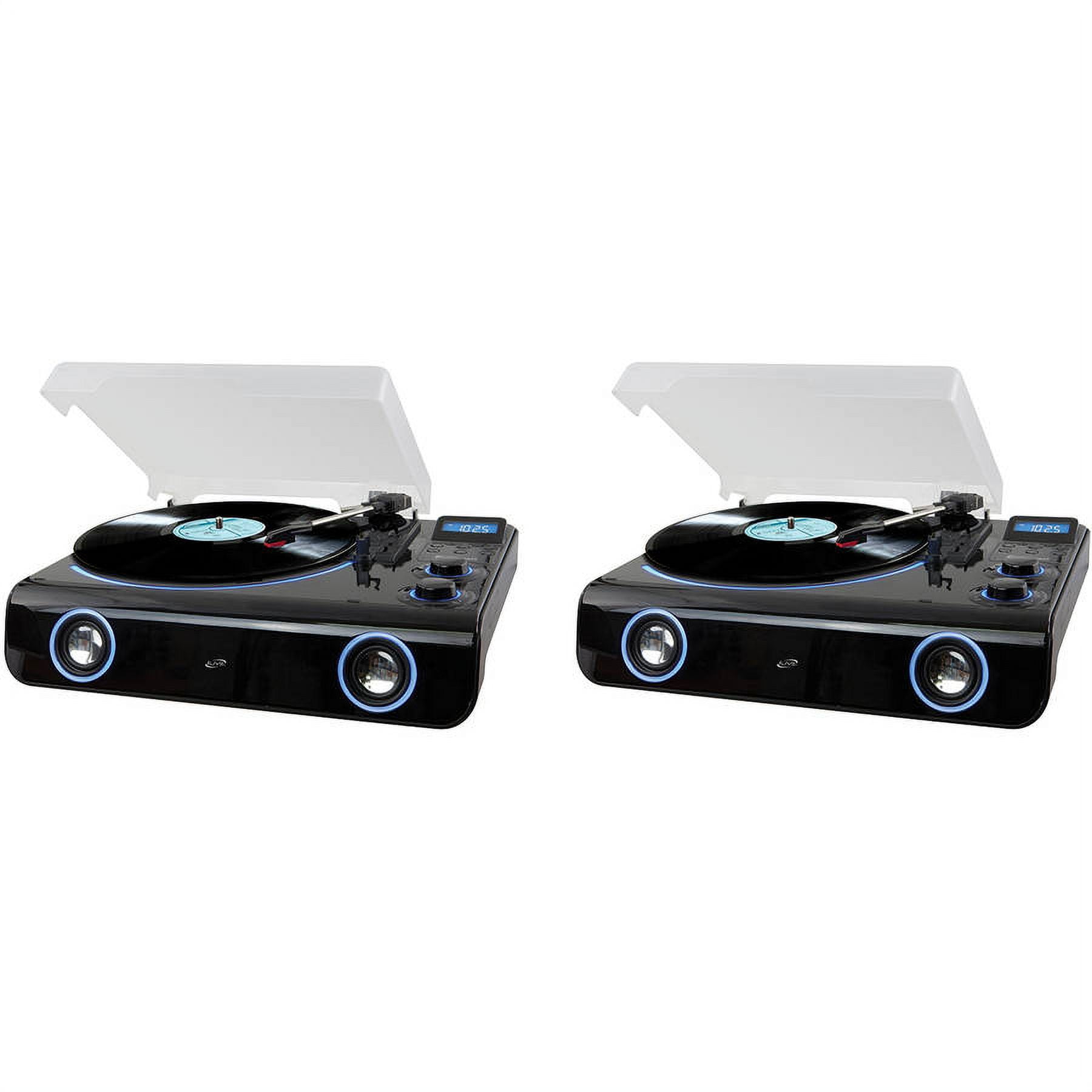 iLive ITTB775B ClassicStyle Bluetooth Turntable, 2Pack