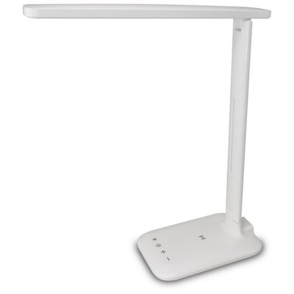 iLive LED Desk Lamp With Wireless Charging, IAQL300W, White