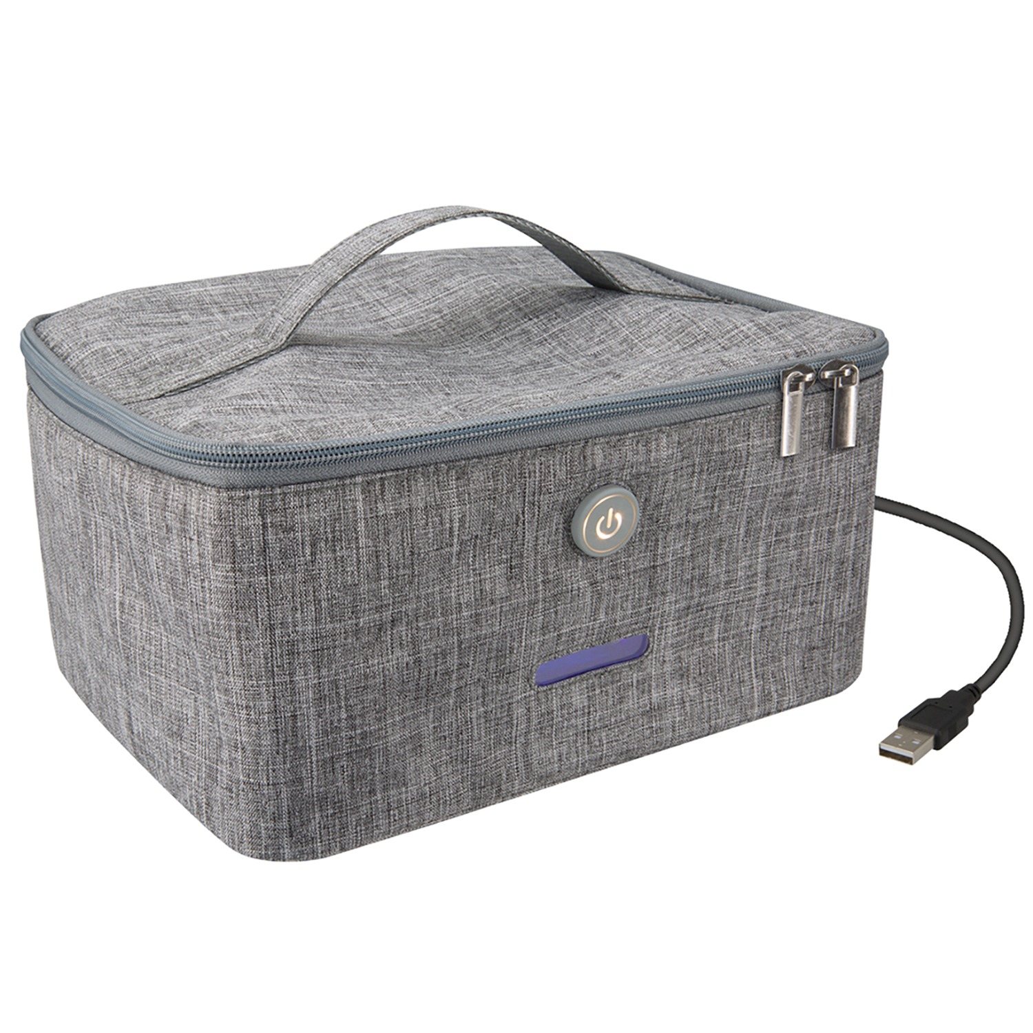 iLive Large UV Sanitizer Travel Bag, IAA700G, Gray