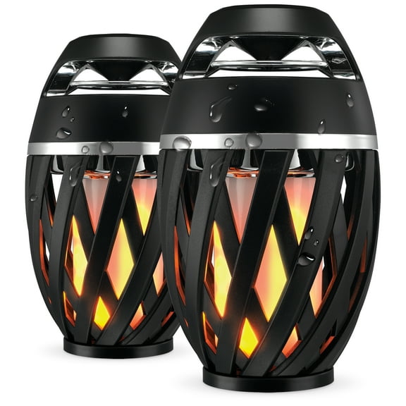 iLive TIKI Ultra Bluetooth Speaker with LED Flame, ISBW374BDL
