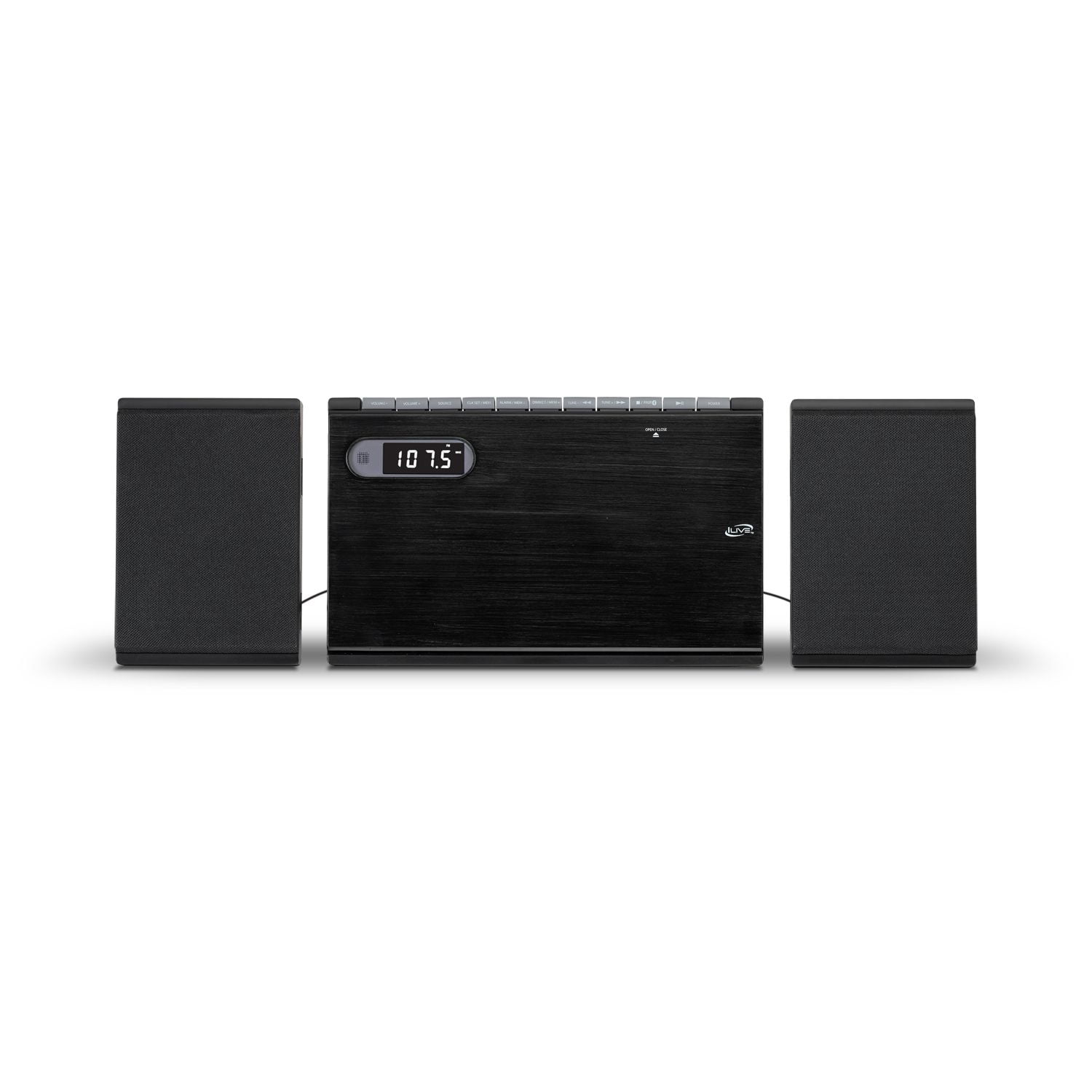 iLive Wireless Bluetooth Desktop Home Cd Player with Digital AM/FM