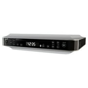 iLive Bluetooth Under Cabinet Radio CD Player, Bluetooth, USB, AUX, MP3, CD, Wireless Music System with Kitchen Timer, Digital Clock and Hands Free Speakerphone with Remote Control