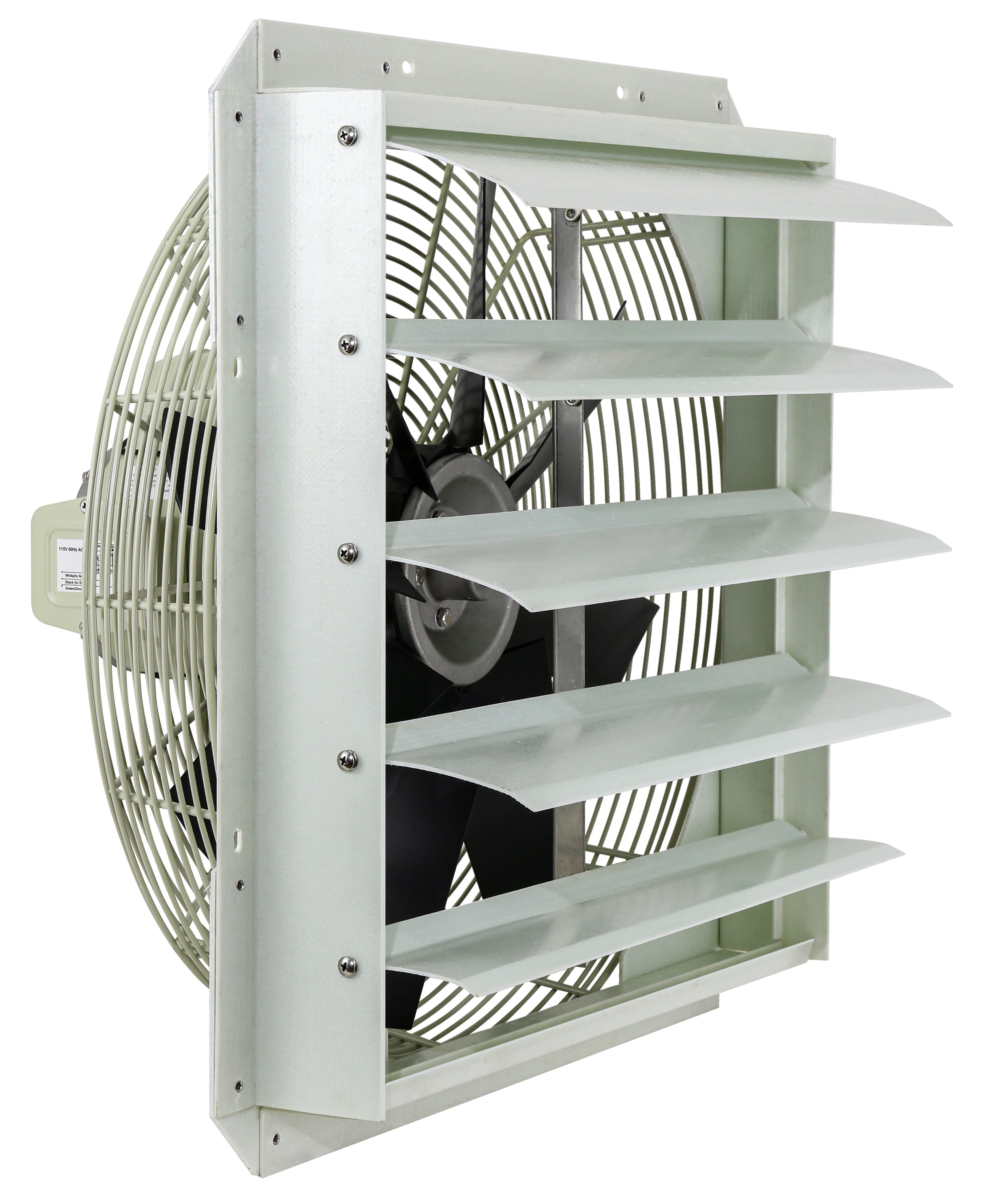 iLiving 18-Inch Corrosion Resistance Shutter Exhaust Fan, Single Speed ...