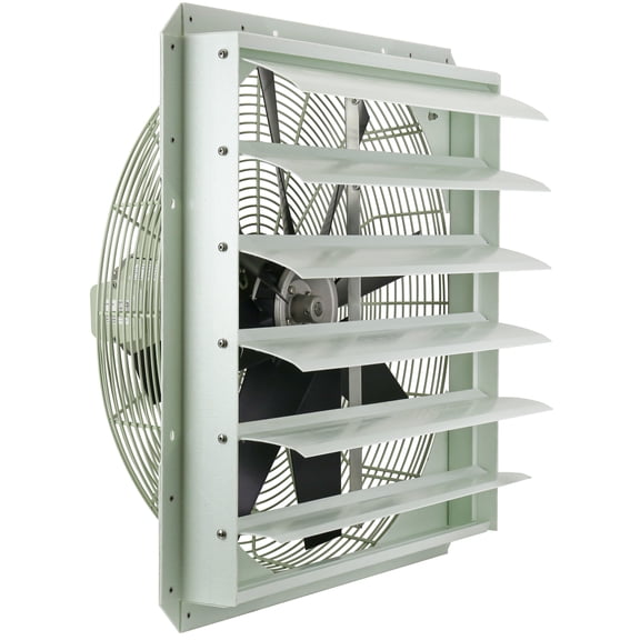 iLiving 24-Inch Corrosion Resistance Shutter Exhaust Fan, Single Speed