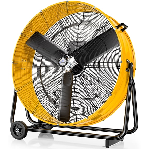 iLiving 36 Inches 16000 CFM Heavy Duty High Velocity Barrel Floor Drum Fan with DC Brushless Motor