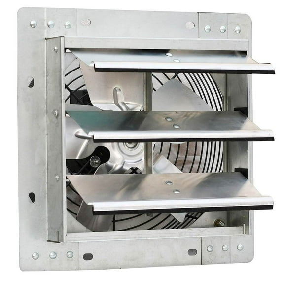 iLiving ILG8SF10V 10 Inch Variable Speed Wall Mounted Steel Shutter Exhaust Fan