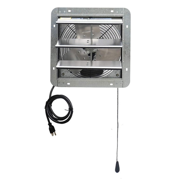 iLiving ILG8SF12V-T 12 Inch 3 Speed Attic Garage Ventilation Shutter Exhaust Fan