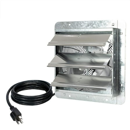 iLiving USA 12 in. Variable Speed Shutter Wall-Mounted Exhaust Fan