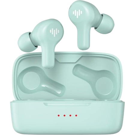 iLuv Small Ear Wireless Earbuds, Bluetooth 5.3, Microphone, 21 Hour Playtime, IPX6 Waterproof Protection, Compatible with Apple & Android, includes Charging Case & 4 Ear Tips, TB150 Mint