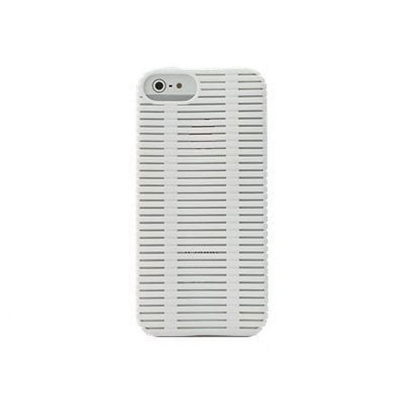iLuv Topog iCA7T324 - Case for cell phone - thermoplastic polyurethane - white - for Apple iPhone 5