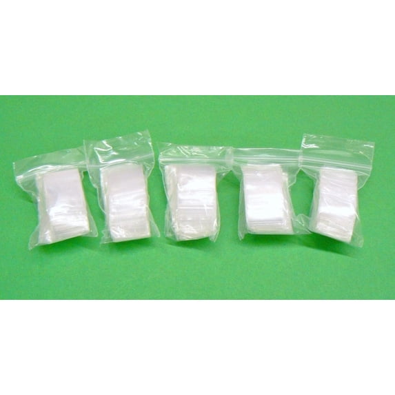 iMBAPrice 2 Mil Clear Plastic Reclosable Poly Bags, 1x1-inch 500 Self-Seal Shipping Bags