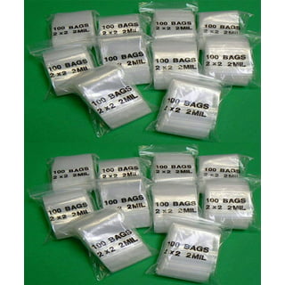 100x 6*9CM ZIP LOCK Bags 2MIL Poly BAG RECLOSABLE Plastic Small Baggies FC