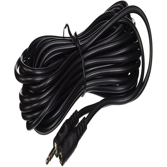 iMBAPrice 25 feet 3.5mm Male to Female Connector Cable, New Audio Jack Extension Cable - Black
