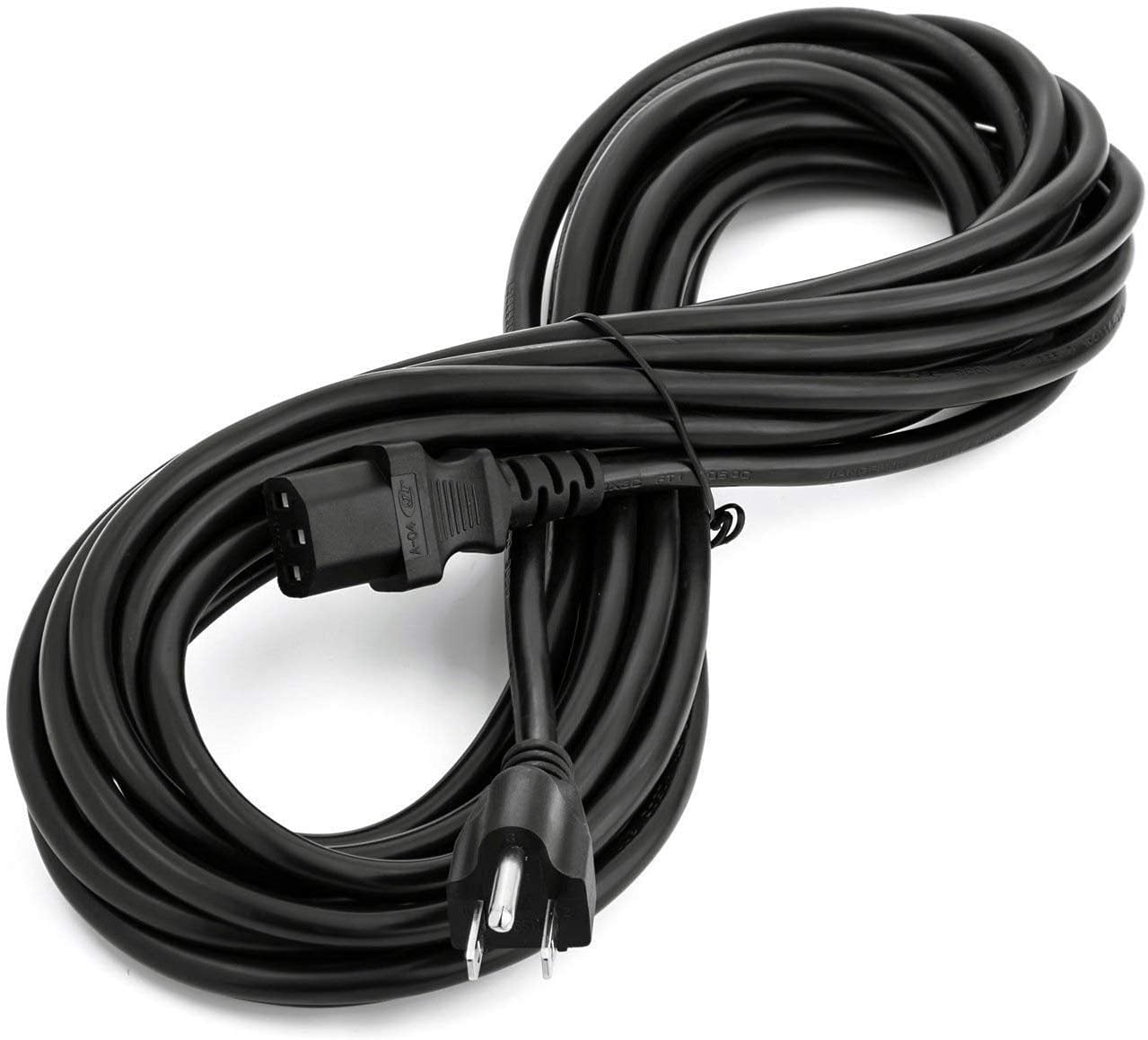 iMBAPrice 25ft Extra Long Universal AC Power Cord - 3 Prong Plug Cable ...