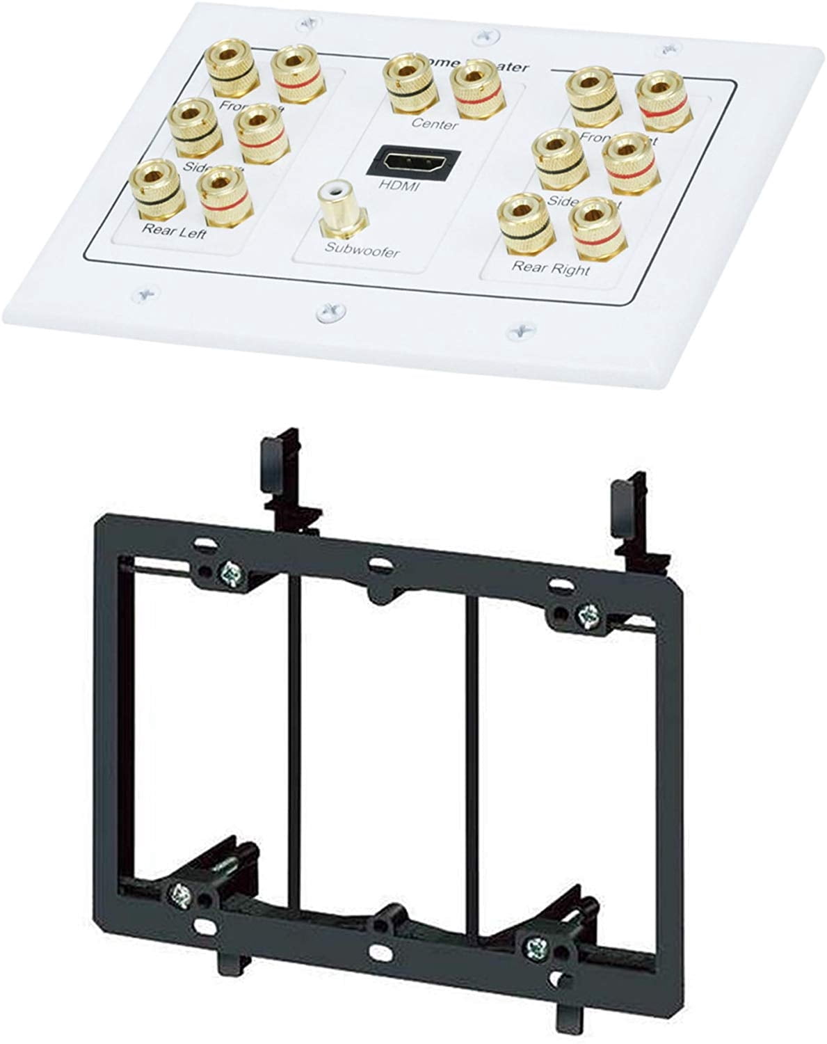 IMBAPrice 1-fach Wanddose Mit Bürsteneinsatz – Ordentliche Kabeldurchführung Für HDMI, LAN & Mehr