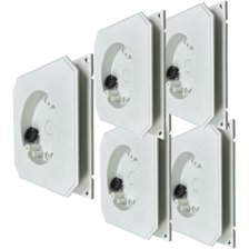 Leviton 41089-2WP - Confezione Da 10 Scatole QuickPort A 2 Porte Per Montaggio A Superficie, Colore Bianco