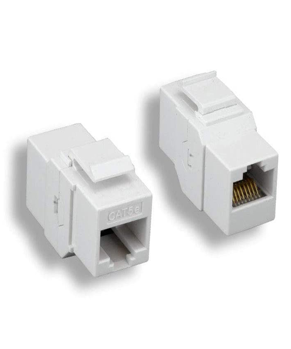 Side One Rj 45 iMBAPrice Cat5e Ethernet Cables Keystone Inline Coupler 2 inches, One ...