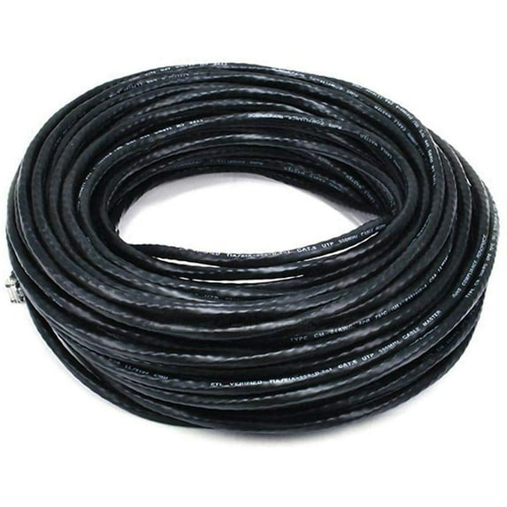 iMBAPrice - Pro Series Patch Cable - Cat6 Shielded Patch Cable Molded Black - 150 feet, 1 Pack