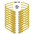 thumbnail image 1 of iMBAPrice - Cat6 RJ45 Snagless Ethernet Patch Cable in Yellow Color (3 feet) - 10 Pack, 1 of 7