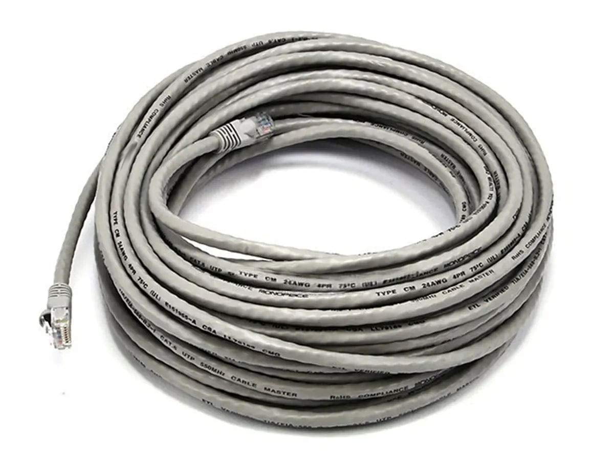 iMBAPrice Gray 50feet Cat5e RJ45 Patch Ethernet Network Cable for PC ...