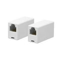 thumbnail image 1 of iMBAPrice RJ11 6P4C 1.3-inch New Straight Telephone Inline Coupler - White, 2 Pack, 1 of 7