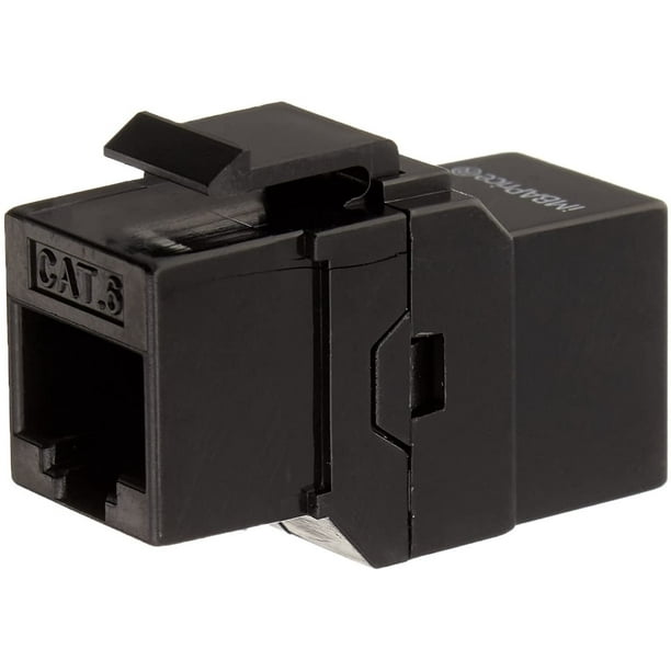 iMBAPrice RJ45 Connectors UTP Cat6 Keystone Coupler, 1 inches - Black ...