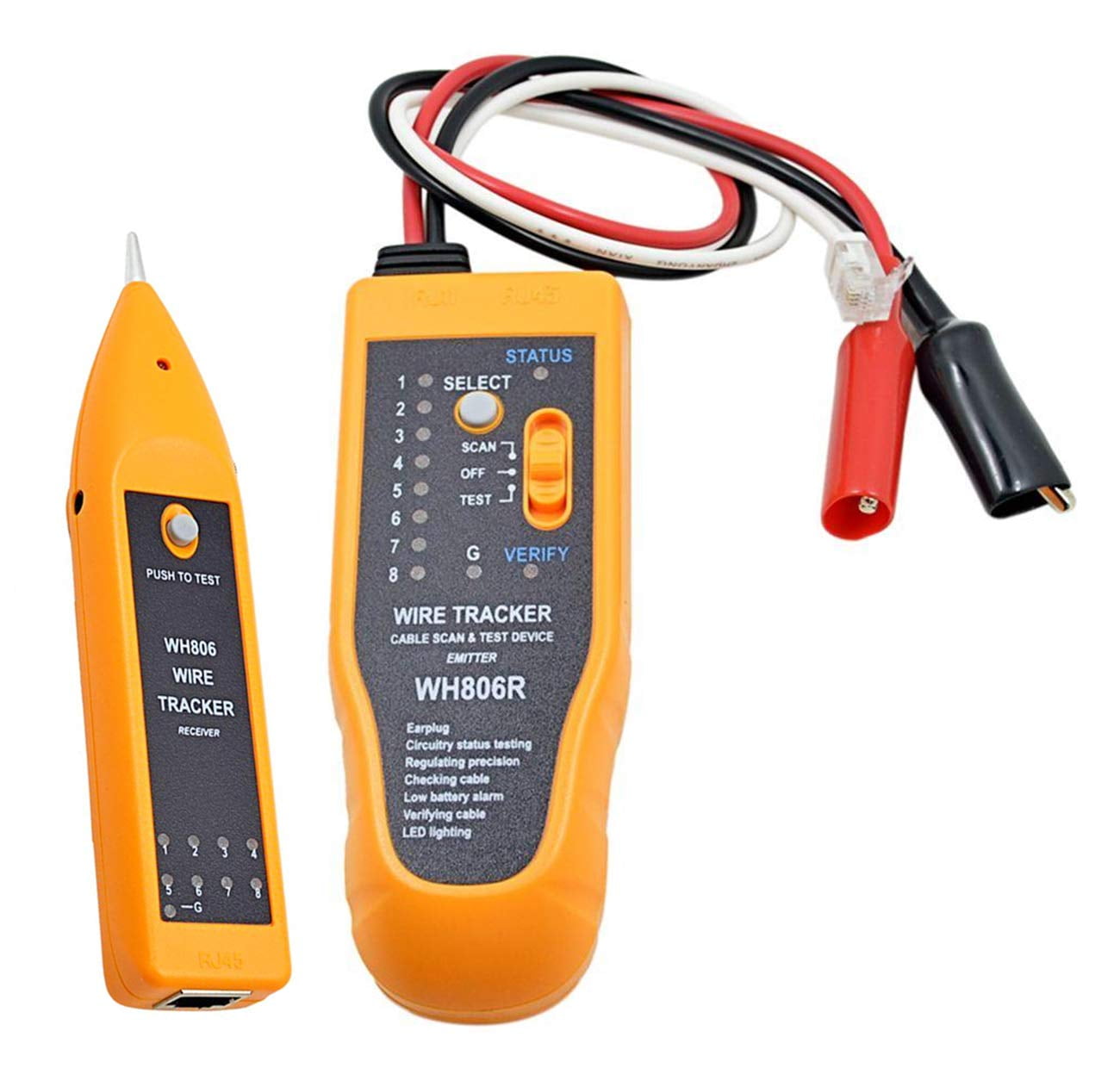 iMBAPrice Wire Tracker for RJ45, RJ11, Cat5/6 with LED Light & Low ...